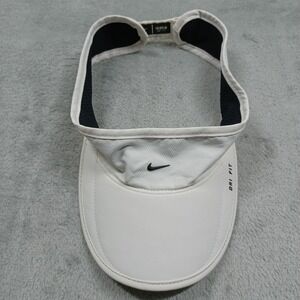 Nike Hat Womens OSFM White Adjustable Visor Daybreak Dri Fit Tennis Golf